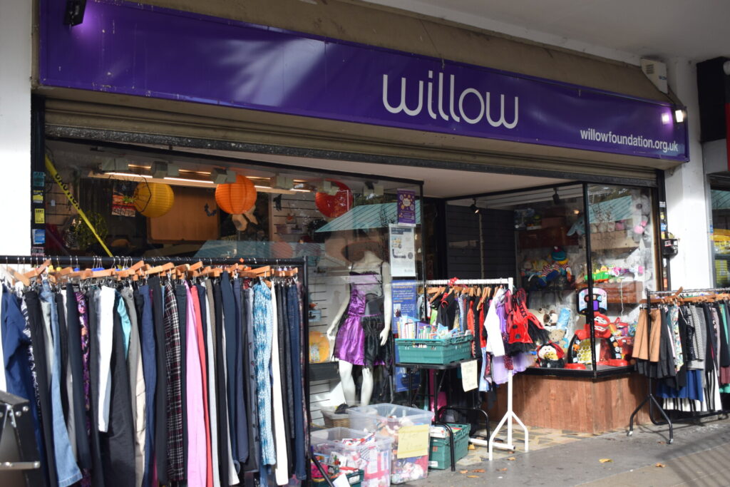 Front of Willow shop in Hatfield. 