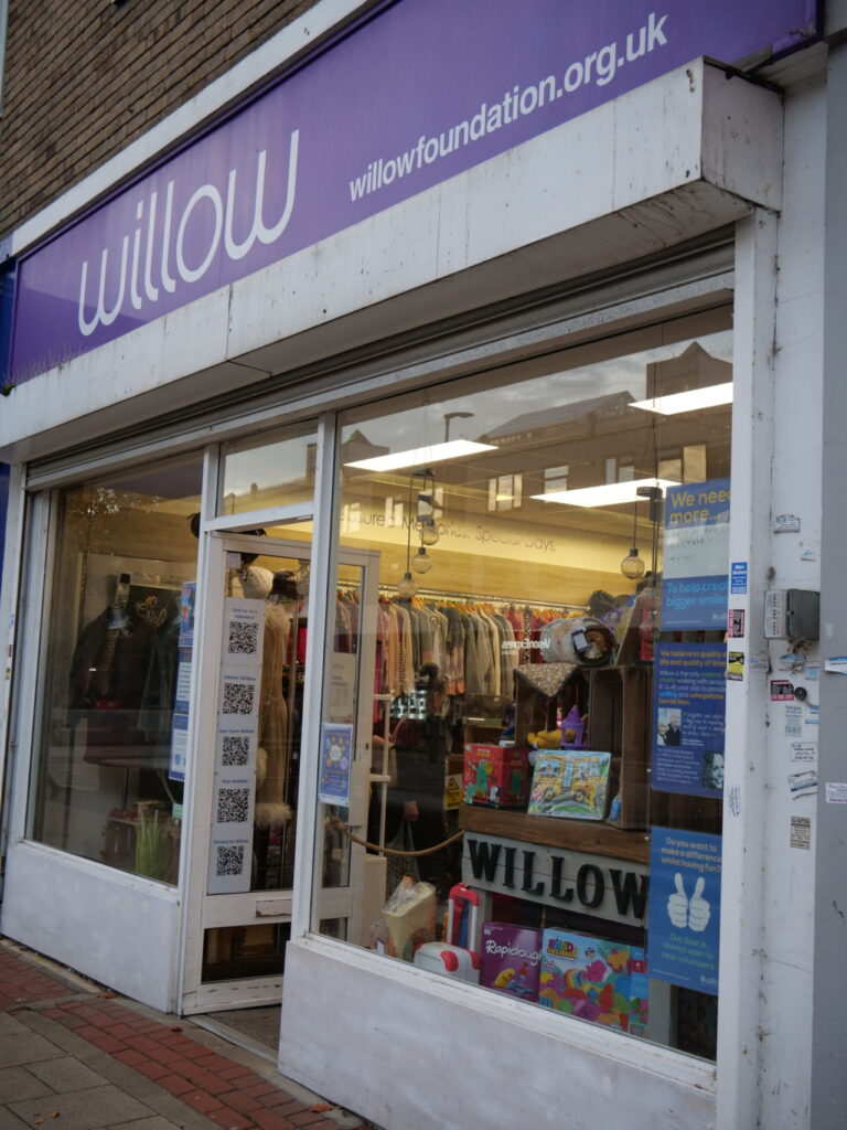 Front of Willow Hemel Hempstead shop. 