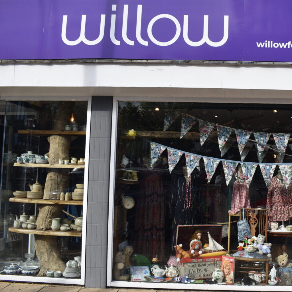 Biggleswade Willow charity shop front