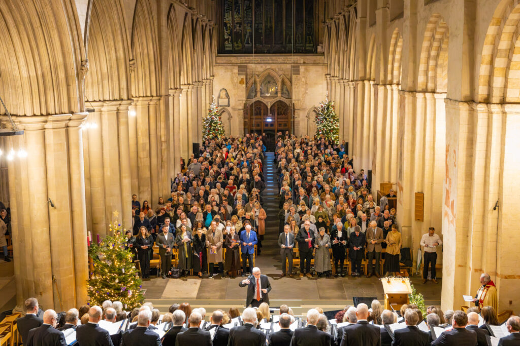 Inside St Alban's cathedral for the Willow Carol Concert 2025